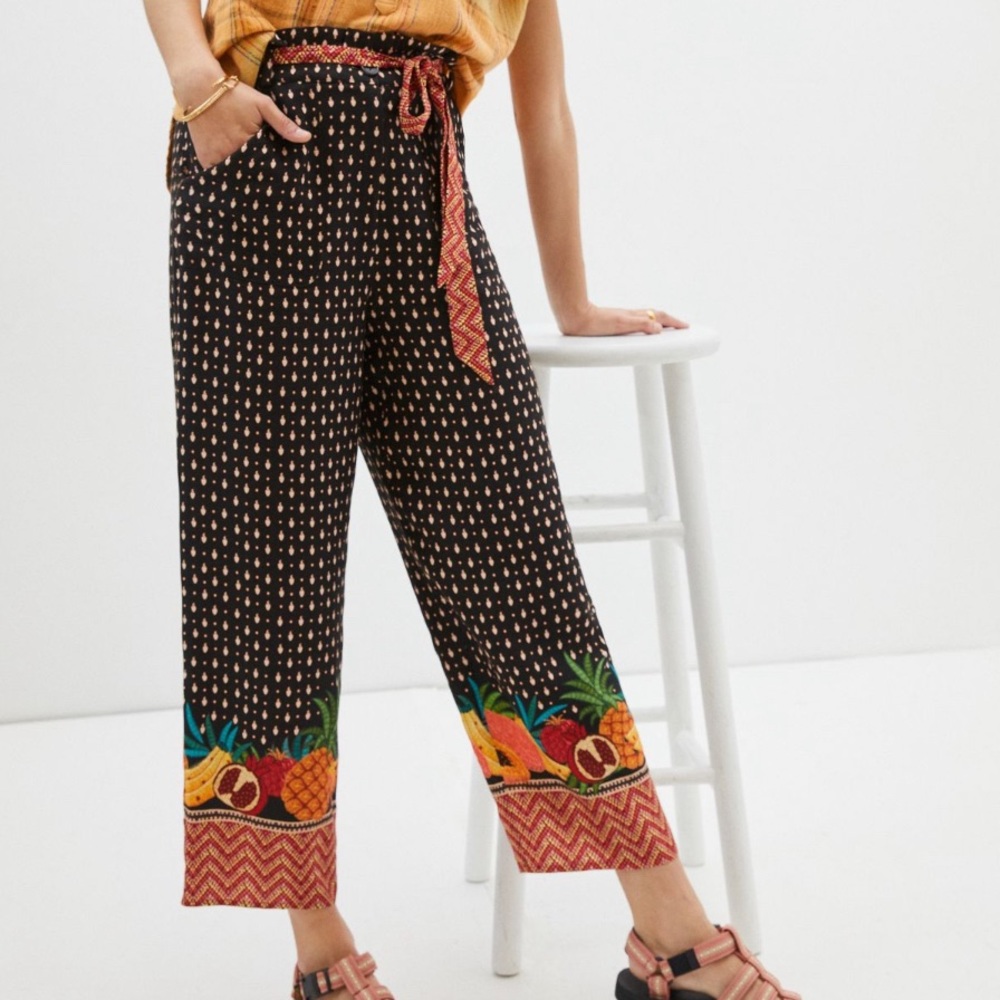 NWT Farm Rio x Anthropologie Fruit Dress Pants